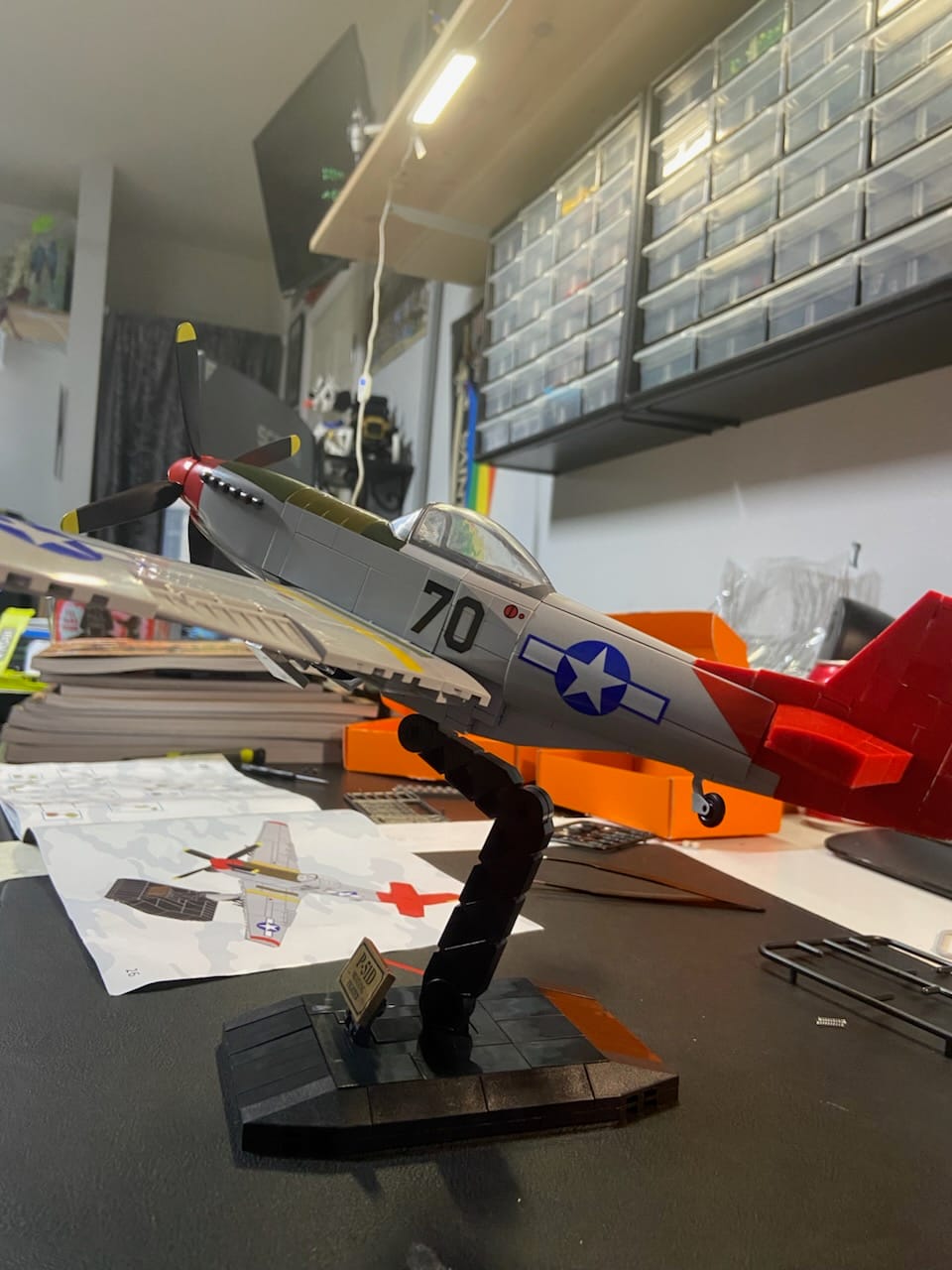 Customer photo review of P-51 Mustang | 580 PCS
