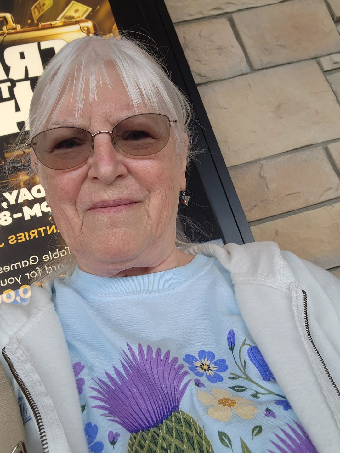 Customer photo review of Scottish Thistle Floral T-Shirt