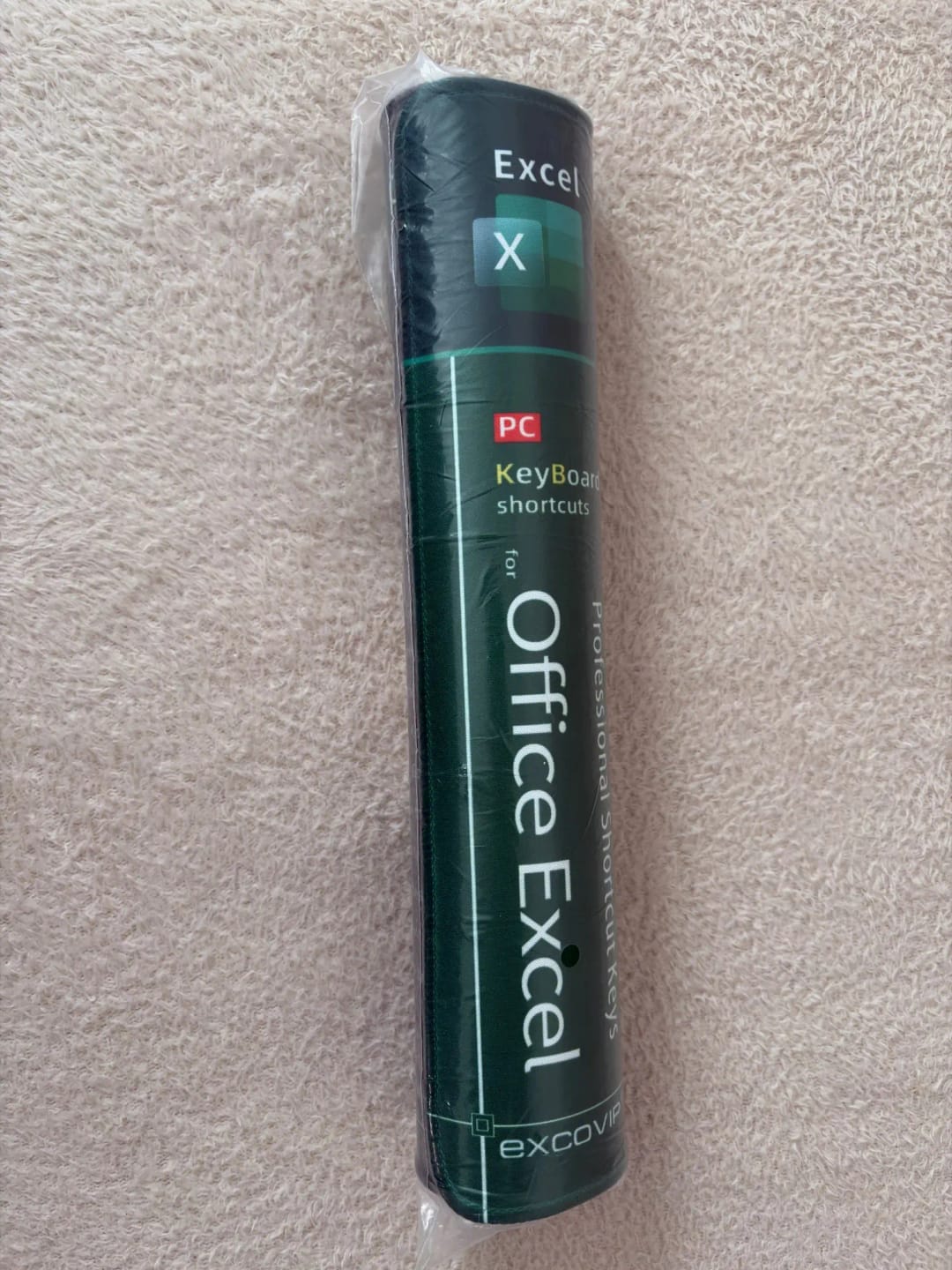 Customer photo review of Large Excel Shortcuts Desk Mat