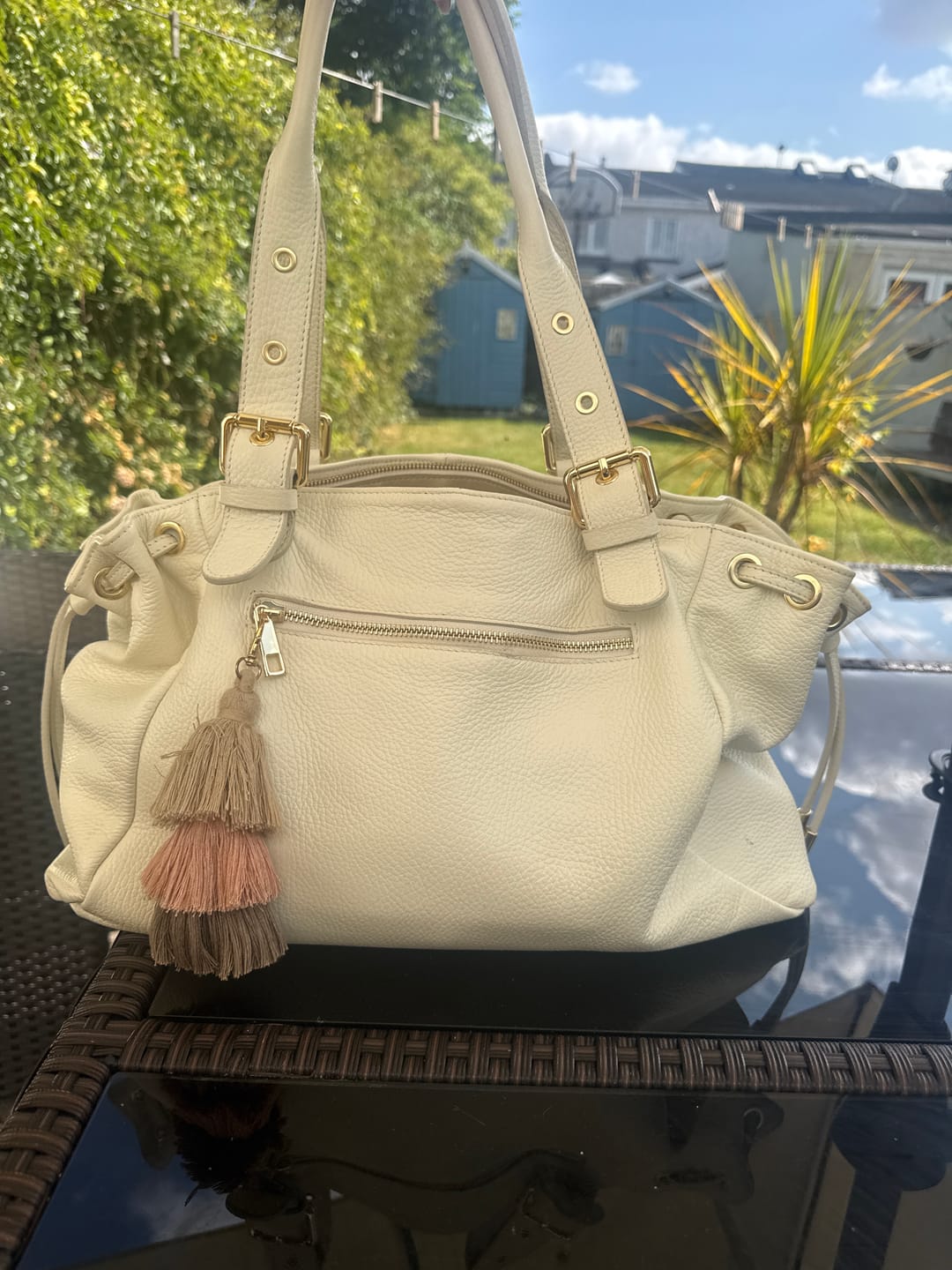Customer photo review of Muse bag off white