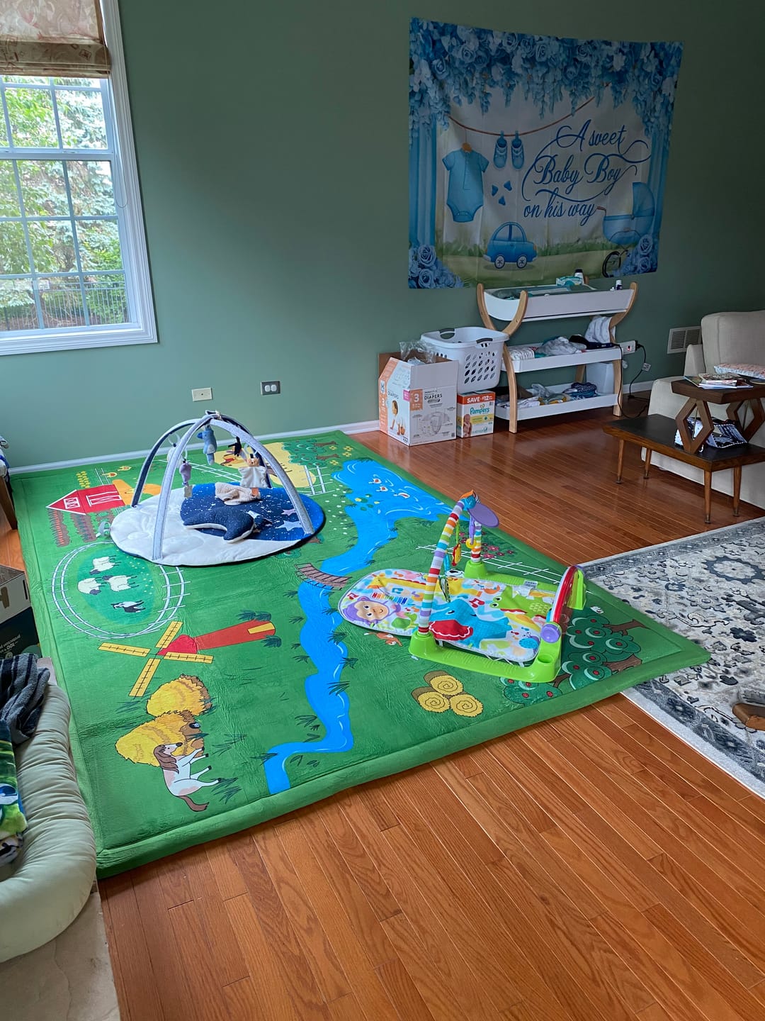 Customer photo review of Relax Mat - 1.4" Thick Soft Foam Play Mat