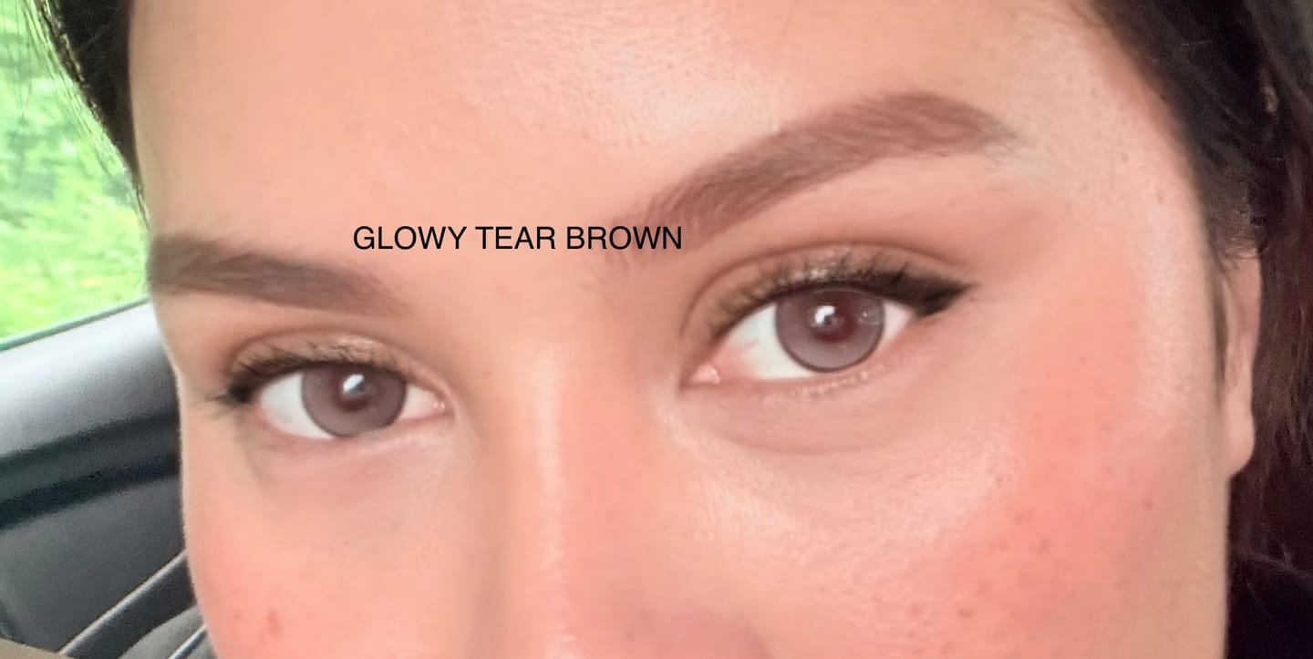 Customer photo review of OLENS 1-Day Glowy Tear Brown