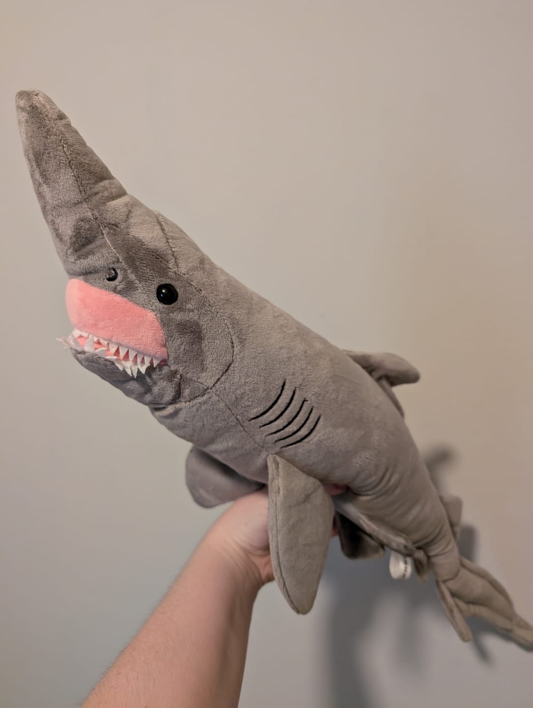 Customer photo review of Goblin Shark Soft Stuffed Plush Toy