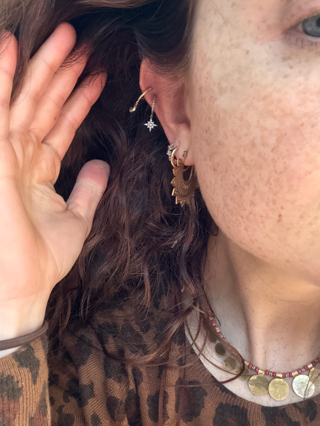 Customer photo review of Wild Lotus Gypsy Hoops