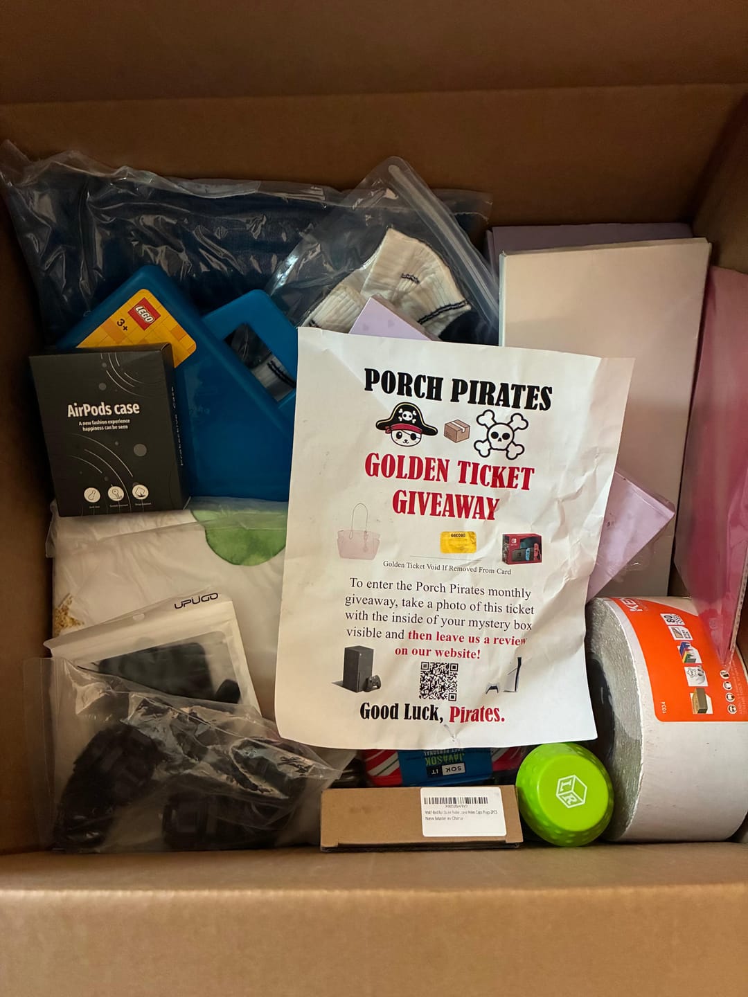 Customer photo review of The Classic Liquidation Mystery Box - Blue Tape PS5 Chance Box