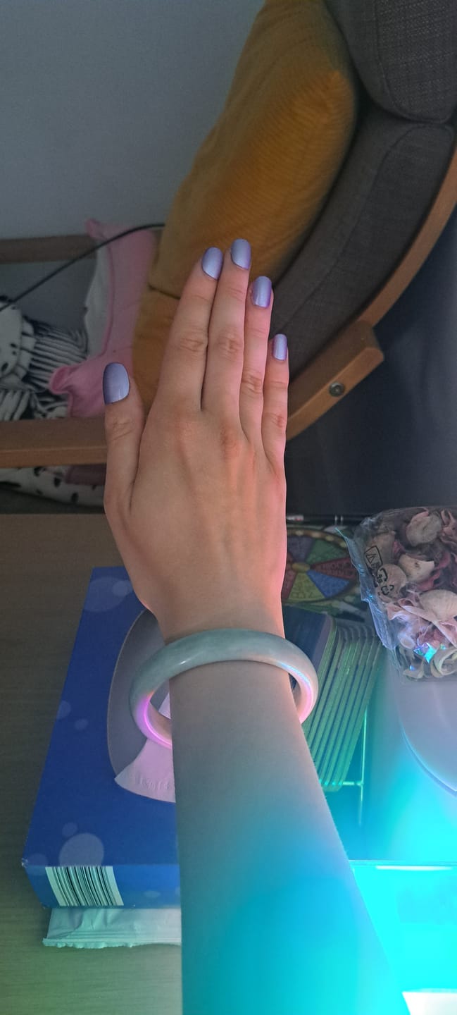 Customer photo review of Buddha Stones Natural Jade Prosperity Bangle Bracelet
