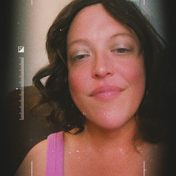 Customer photo review of Dark Brown Human Hair Wig For Women Long Bangs Short Bob Curly Hair