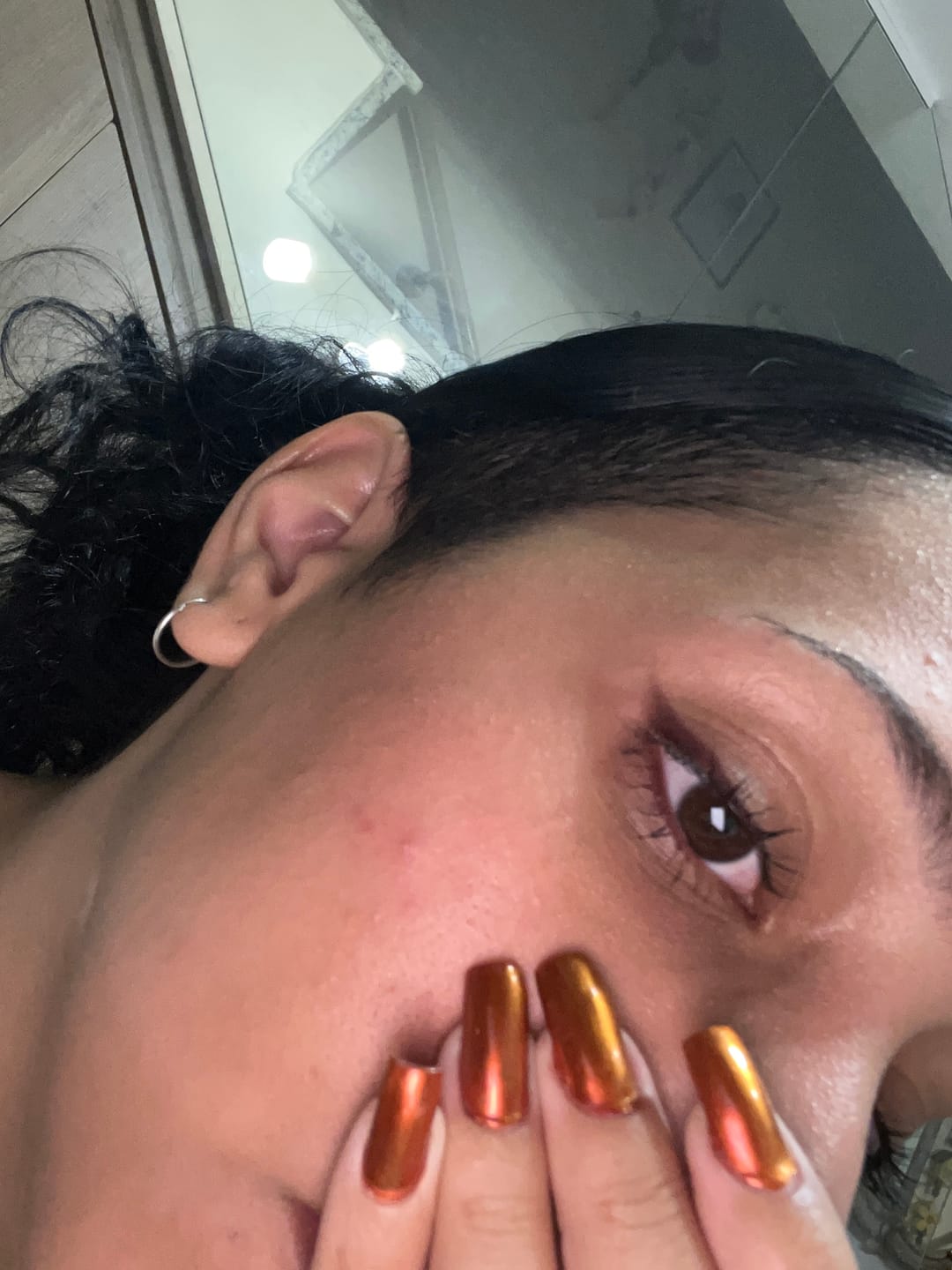 Customer photo review of Lapiseira para Olhos Bordô - Cherry - Vizzela
