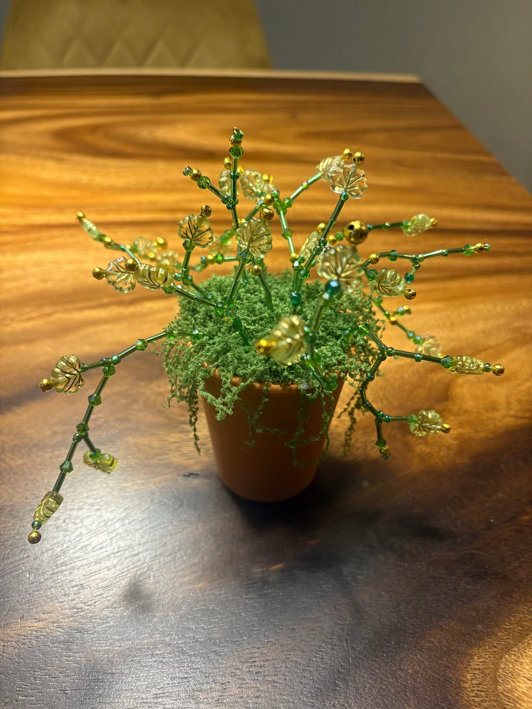 Customer photo review of Maak je eigen kralenplant - Gouden Bloei