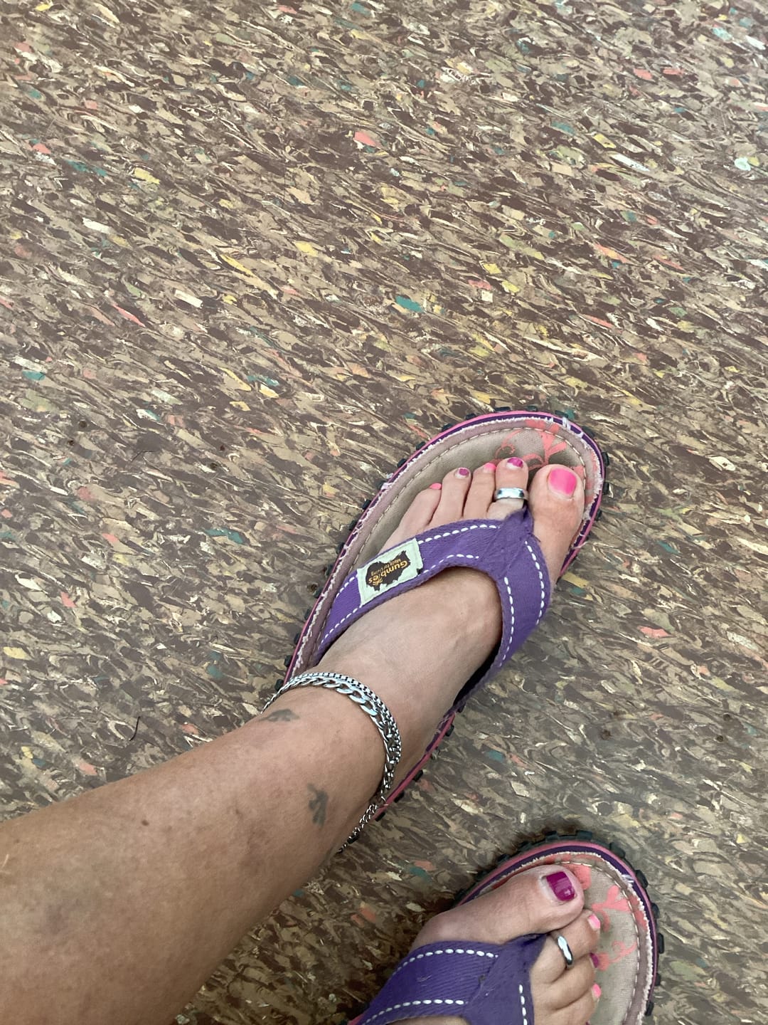 Customer photo review of Diedre Stainless Steel Anklet