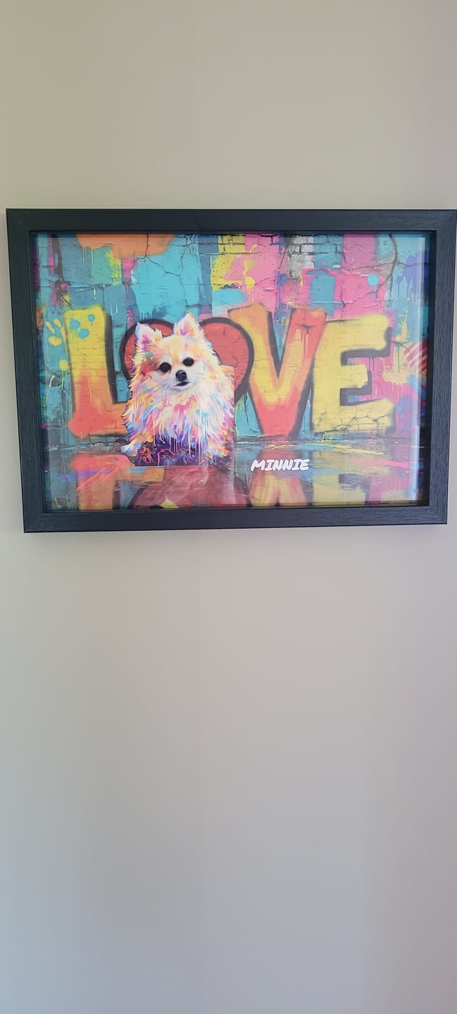 Customer photo review of Personalised Poster - Streetart