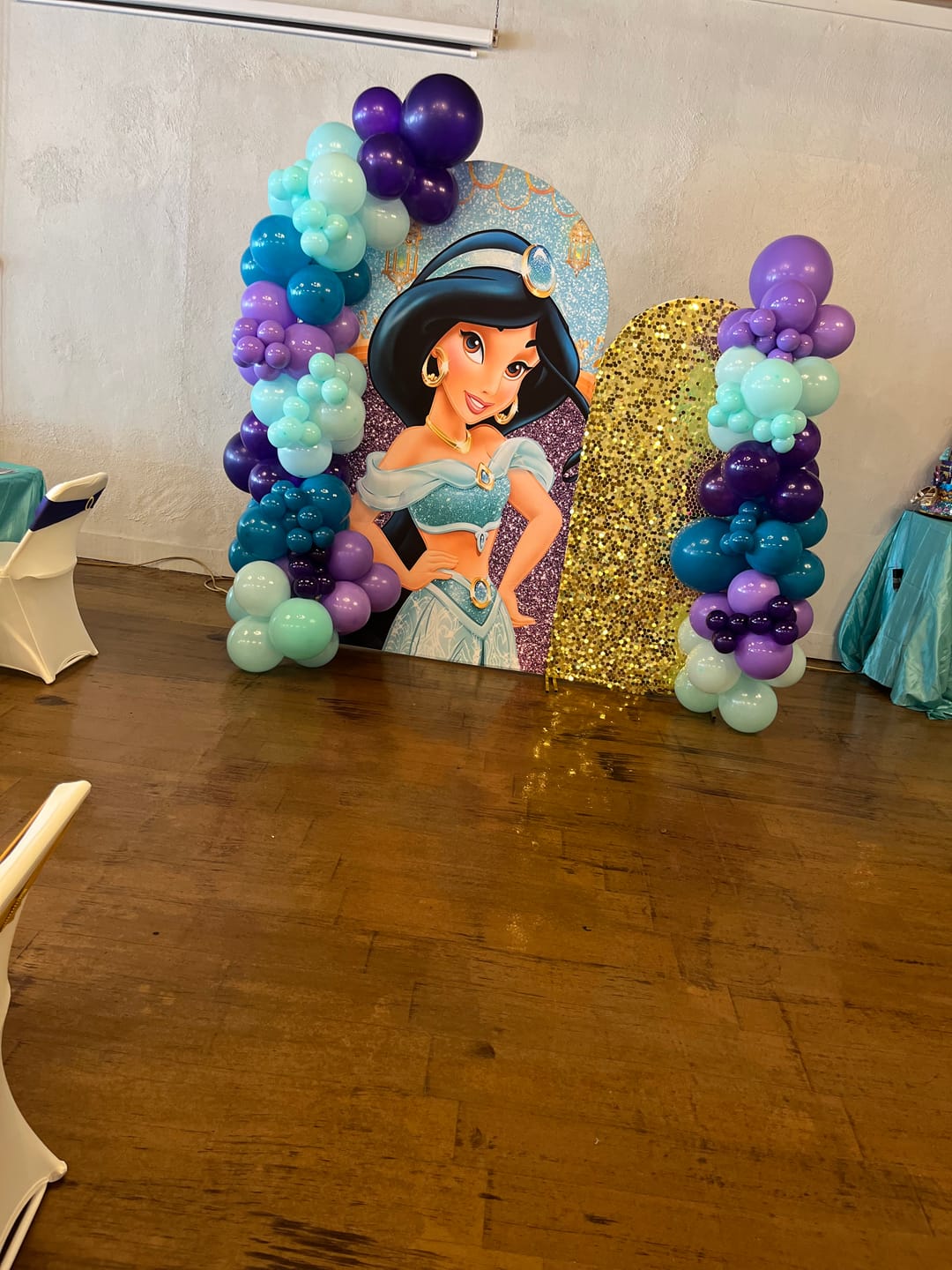 Customer photo review of Customization Birthday Wedding Baby Shower Bridal Decade Party Arch Backdrop Wall Cloth Cover
