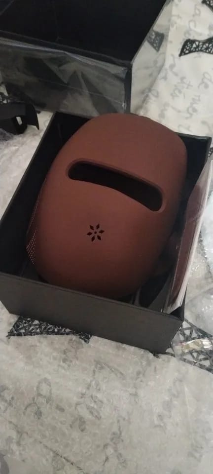Customer photo review of LED Red Light Therapy Face & Neck Mask for Skin Renewal