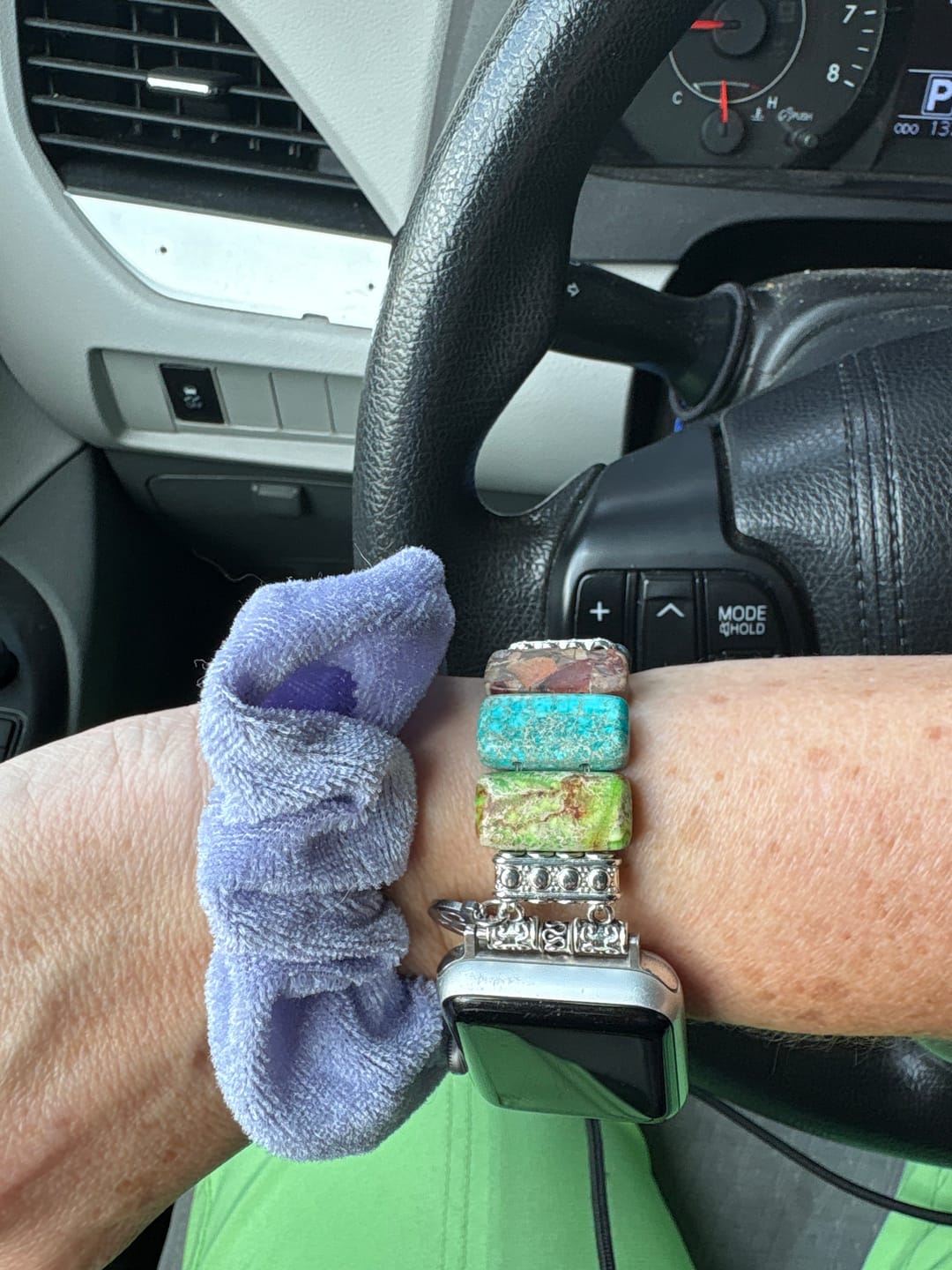 Customer photo review of Chic Chakra Stretch Apple Watch Strap