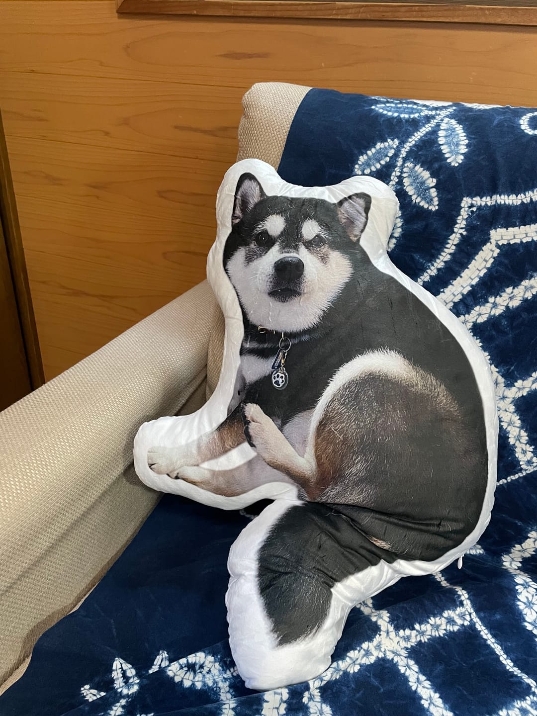 Customer photo review of 世界にひとつだけ♪好きな写真で作るオーダーメイドクッション（20～80cm）