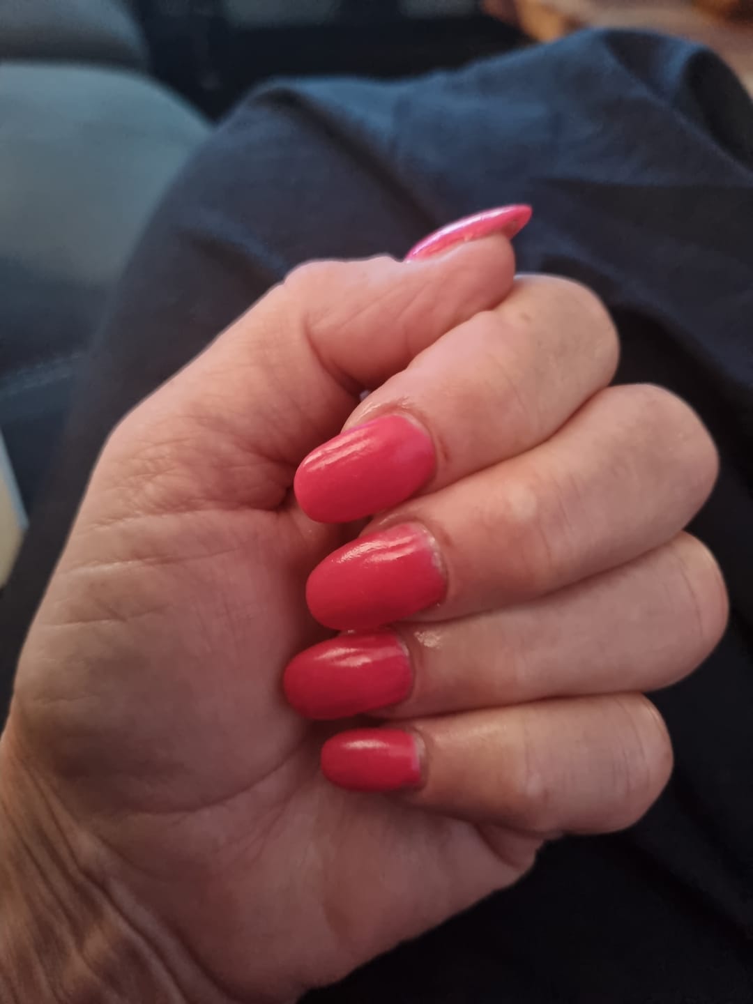 Customer photo review of Flamingo Pop Dipping Powder