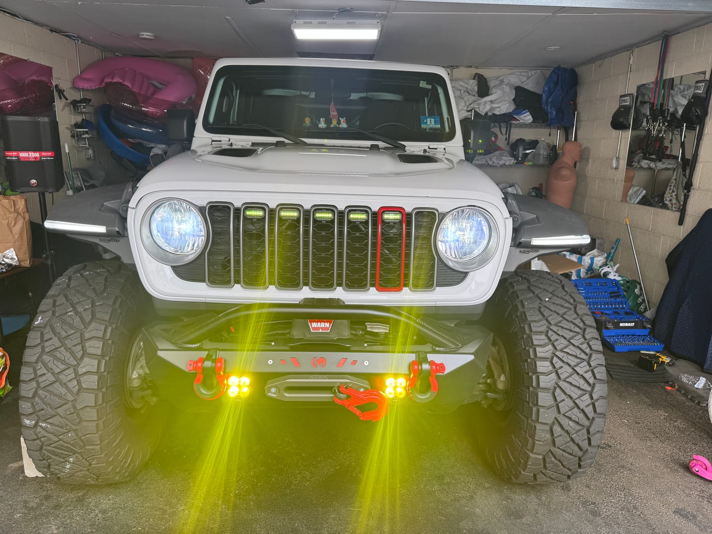 Customer photo review of Prerunner Amber/RGB Grille Lights for 24-26 JL JT Grille
