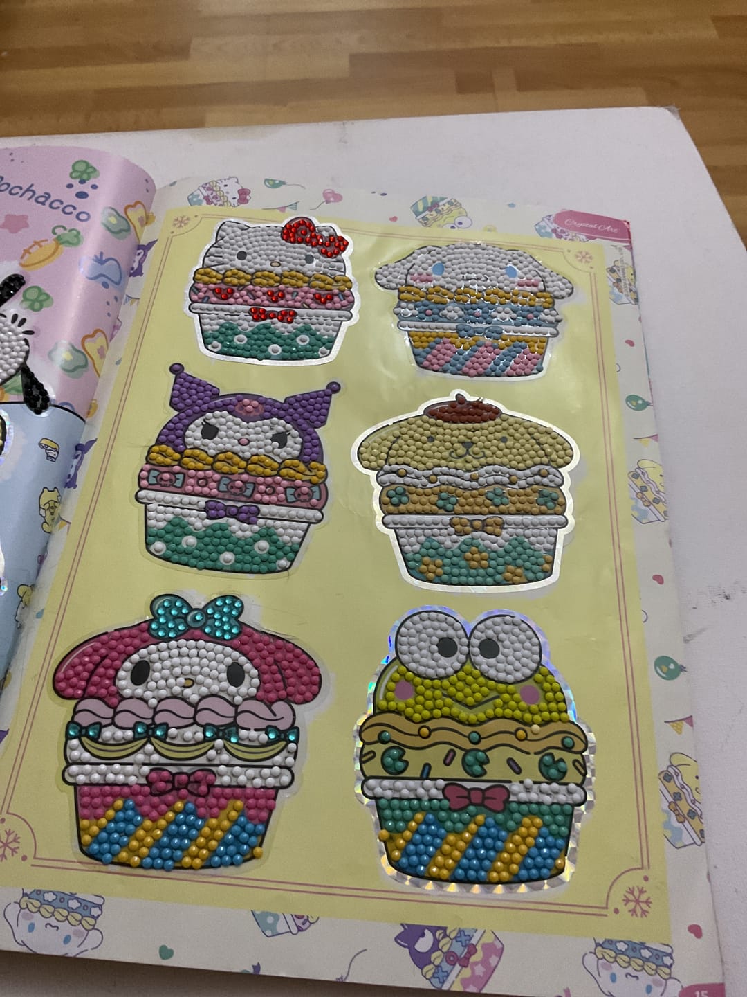 Customer photo review of Hello Kitty And Friends Crystal Art Sticker Pack