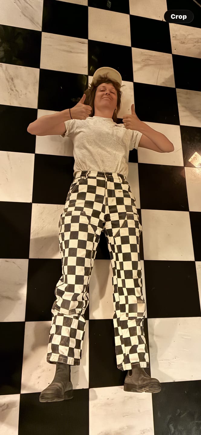 Customer photo review of Gravedigger Carpenter Pant - Checkered