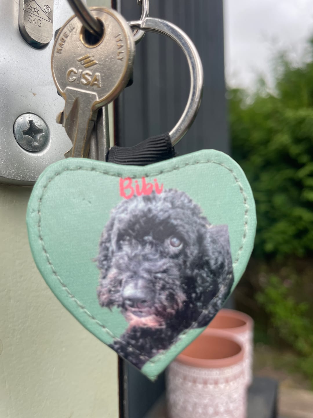 Customer photo review of Huisdier portret - Gepersonalliseerde sleutelhanger