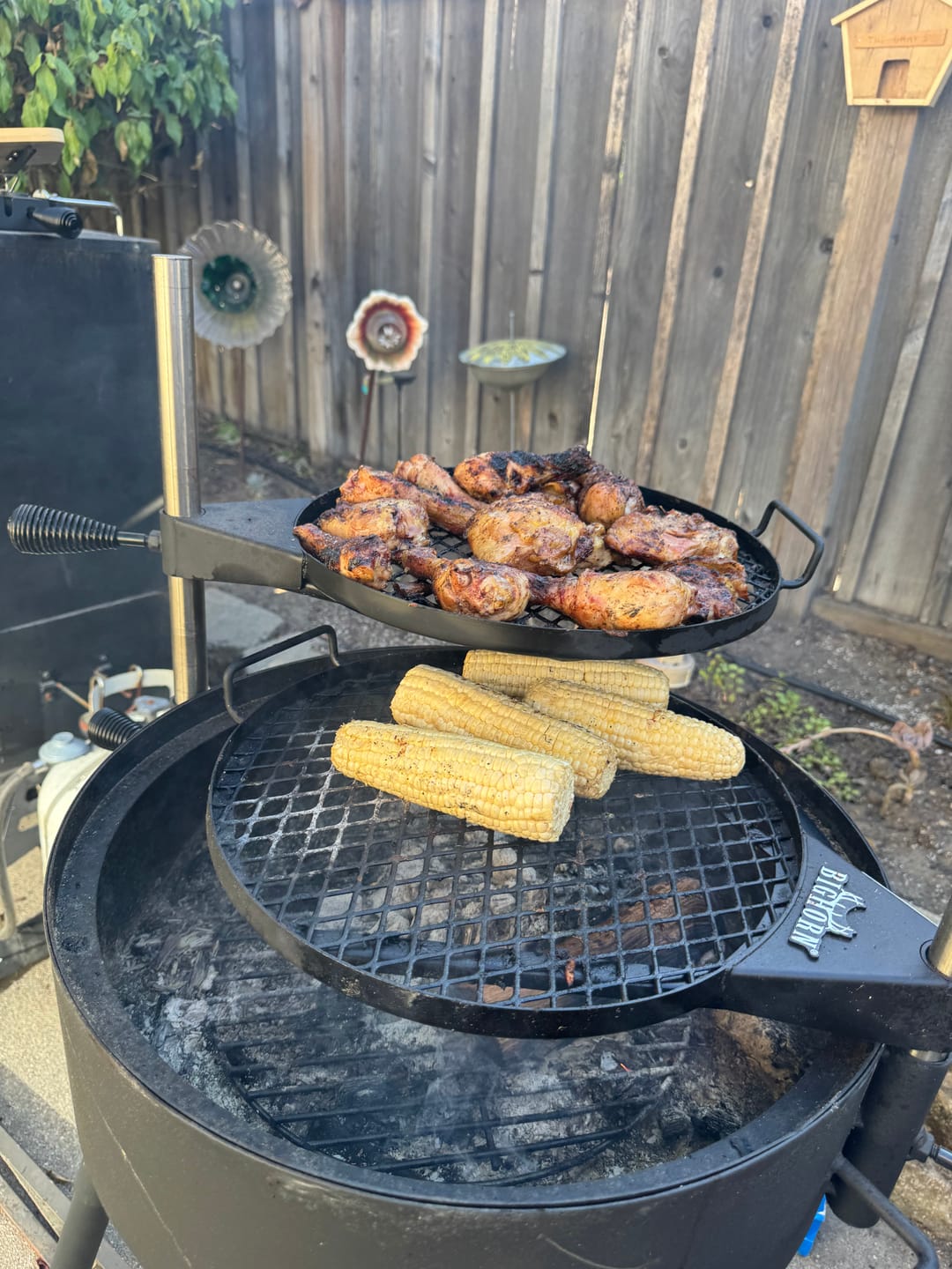 Customer photo review of Portable Santa Maria Style Charcoal Grill