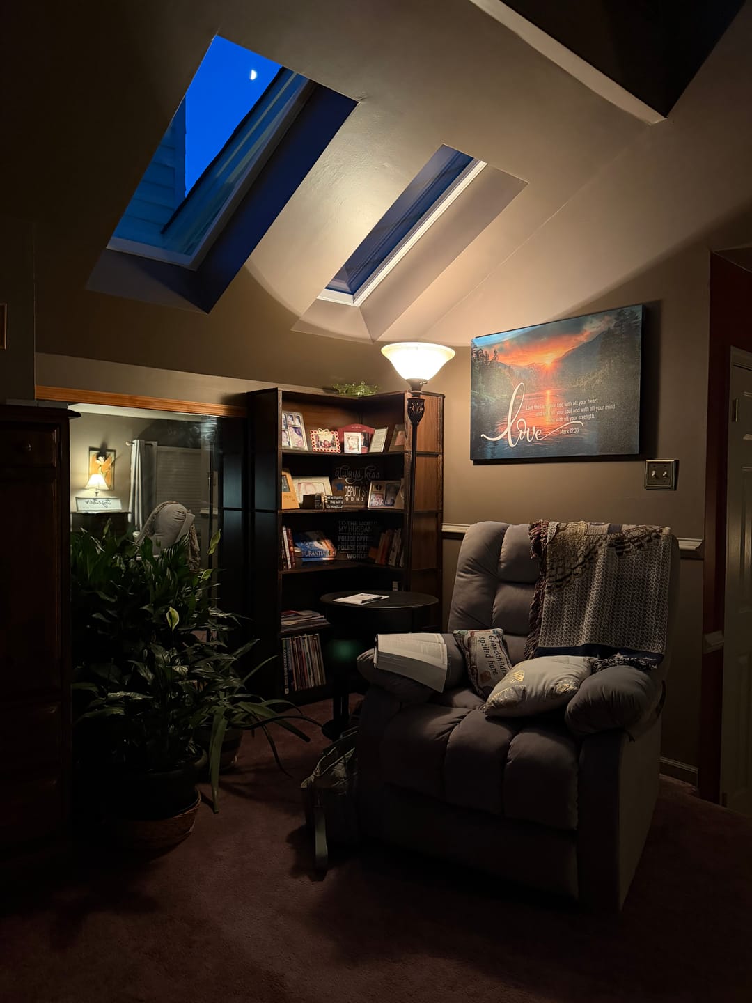 Customer photo review of Mark 12:30 Love The Lord Your God With All Your Heart Wall Art Canvas