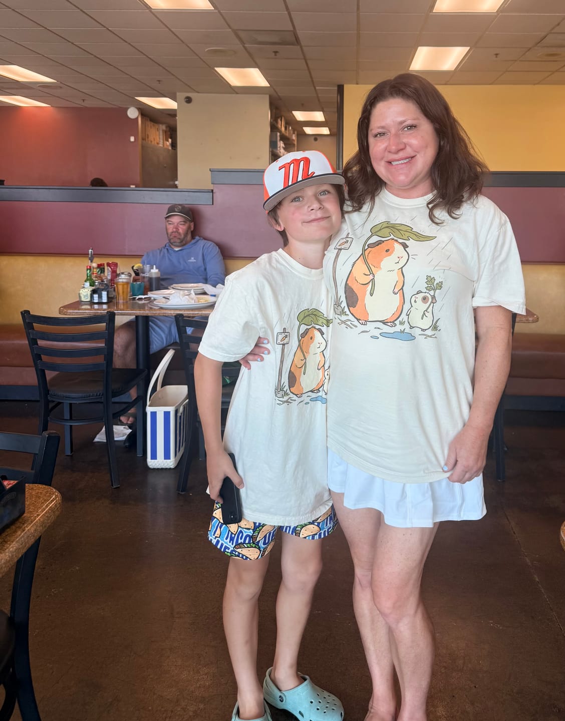Customer photo review of Leafy Cover T-shirt