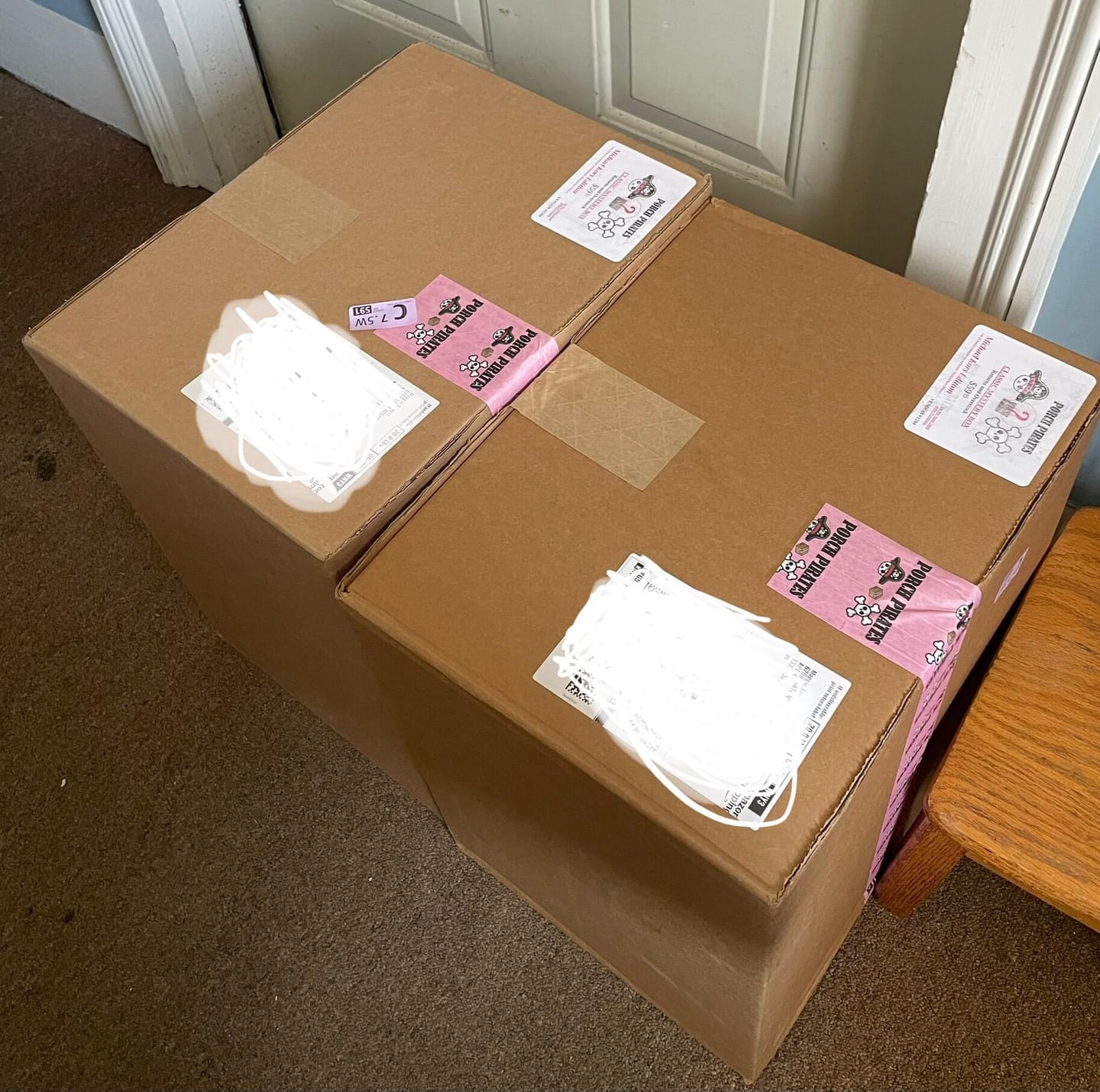 Customer photo review of The Classic Liquidation Mystery Box - Pink Tape Designer Purse Chance Box