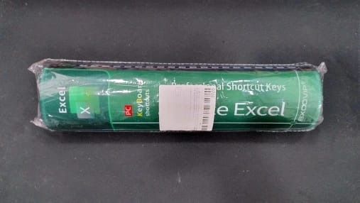 Customer photo review of Large Excel Shortcuts Desk Mat
