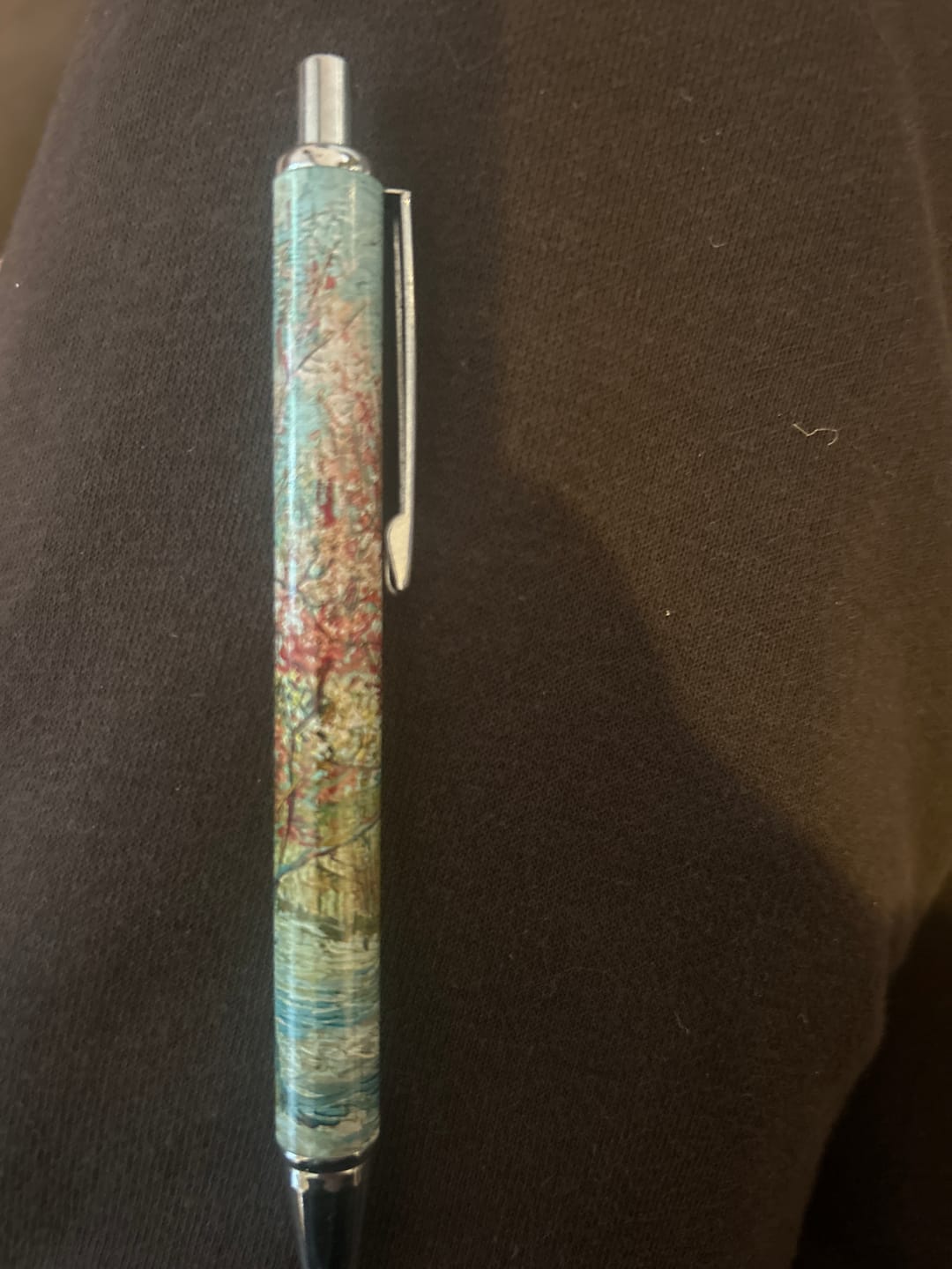 Customer photo review of Ballpen in box, refillable, Van Gogh, Peach Blossom