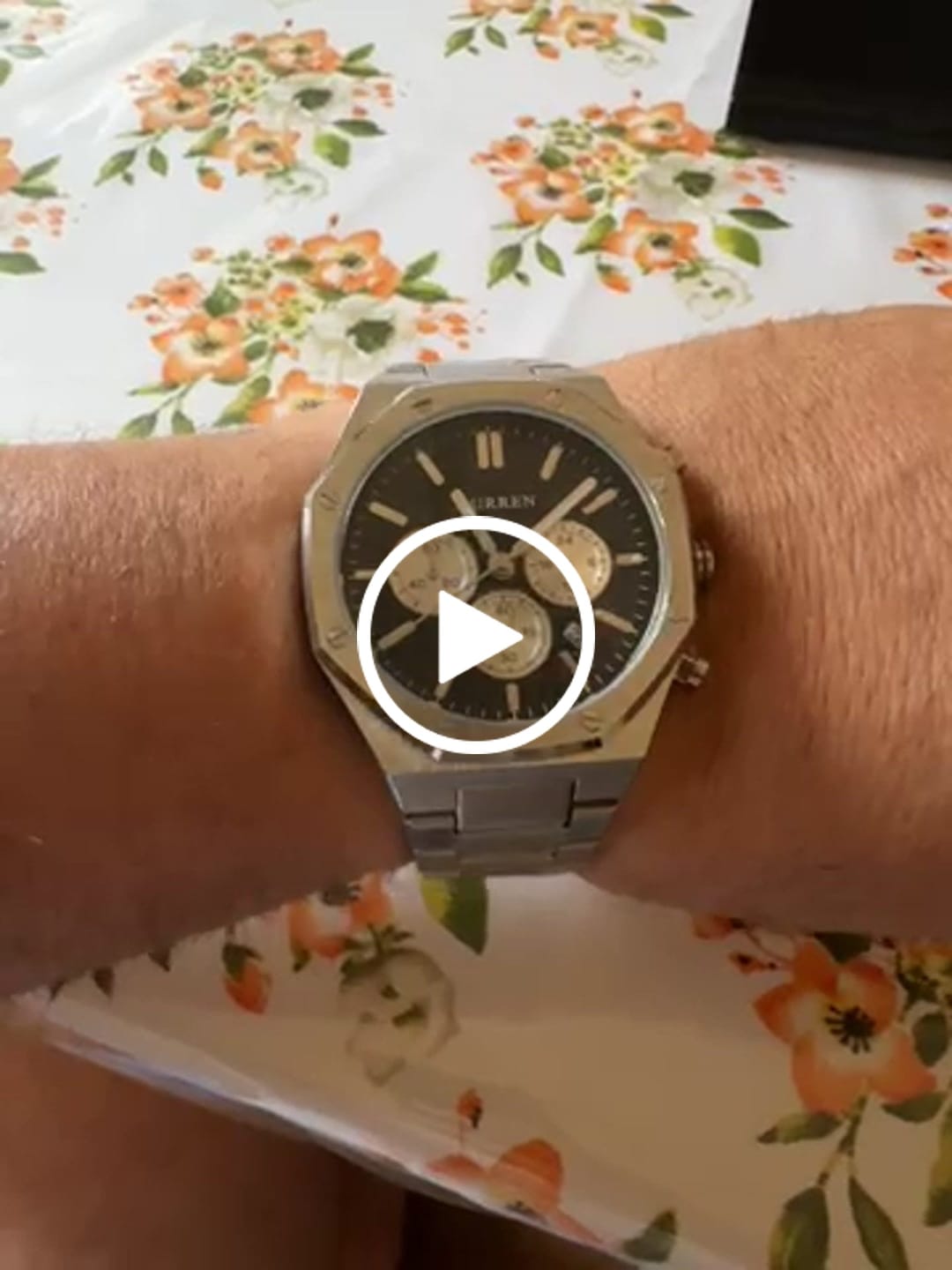 Customer video review of Curren Atene® orologio uomo acciaio