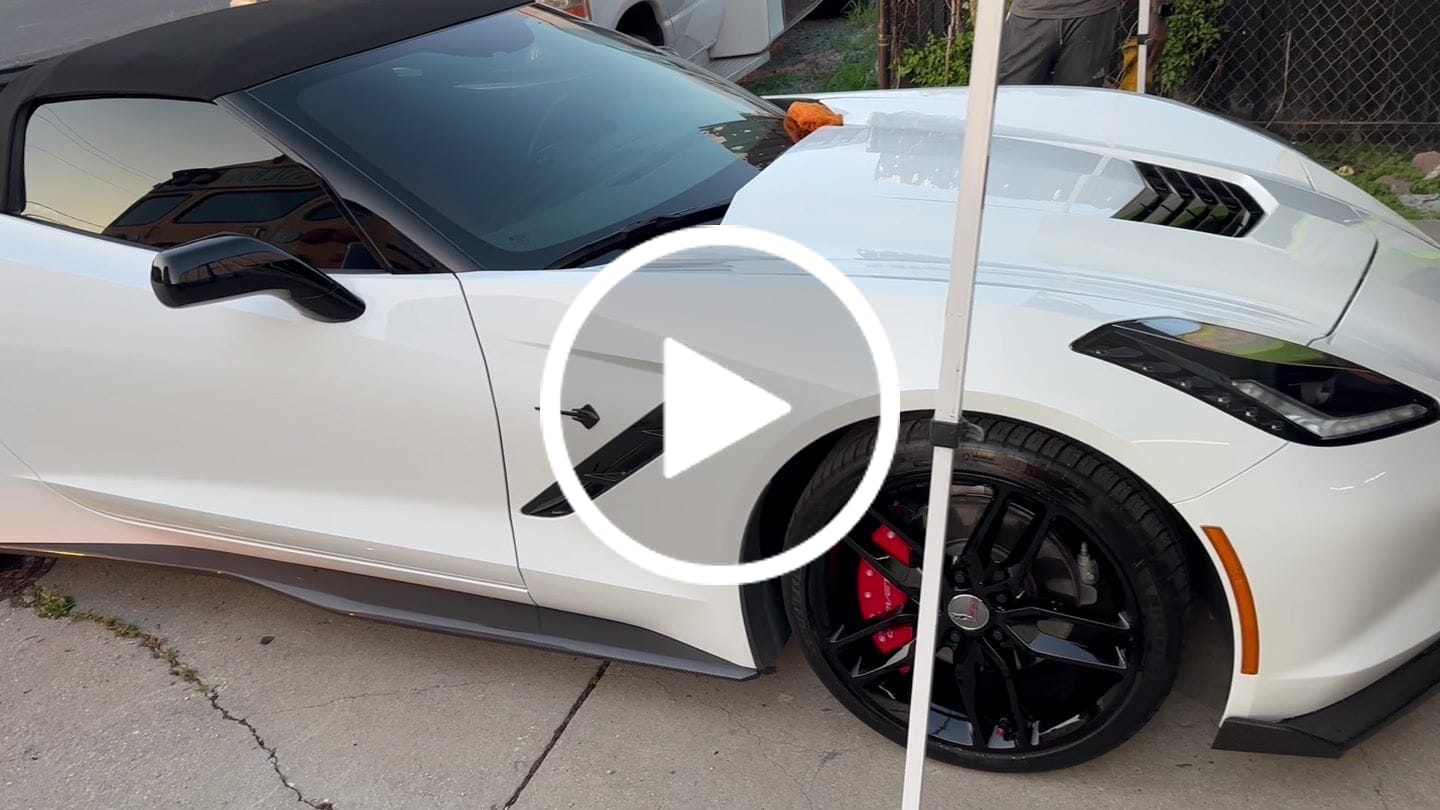 Customer video review of Chevrolet Corvette C7 Stage 2 Front Splitter With Side End Caps