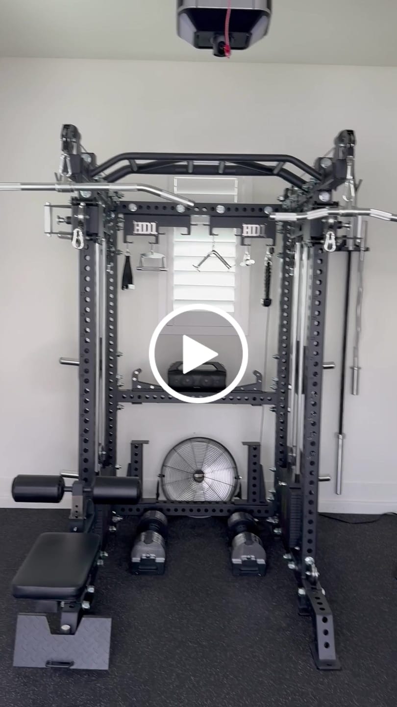 Customer video review of HD1 Squat Rack Functional Trainer