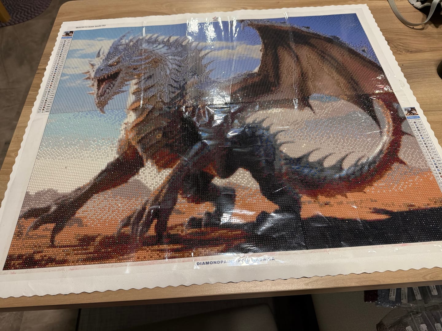 Customer photo review of Desert Dragon (Diamond Painting)