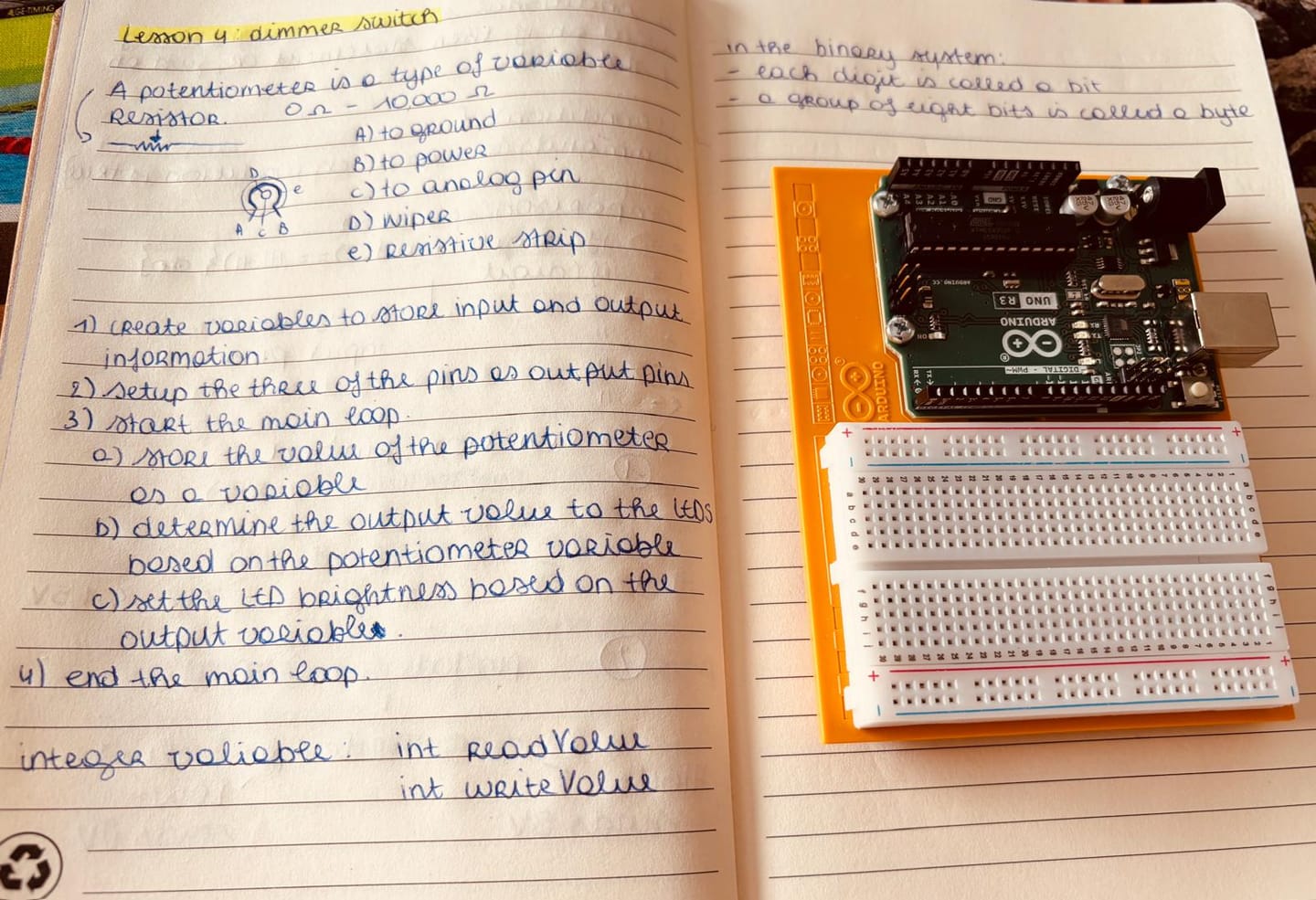 Customer photo review of Arduino Student Kit