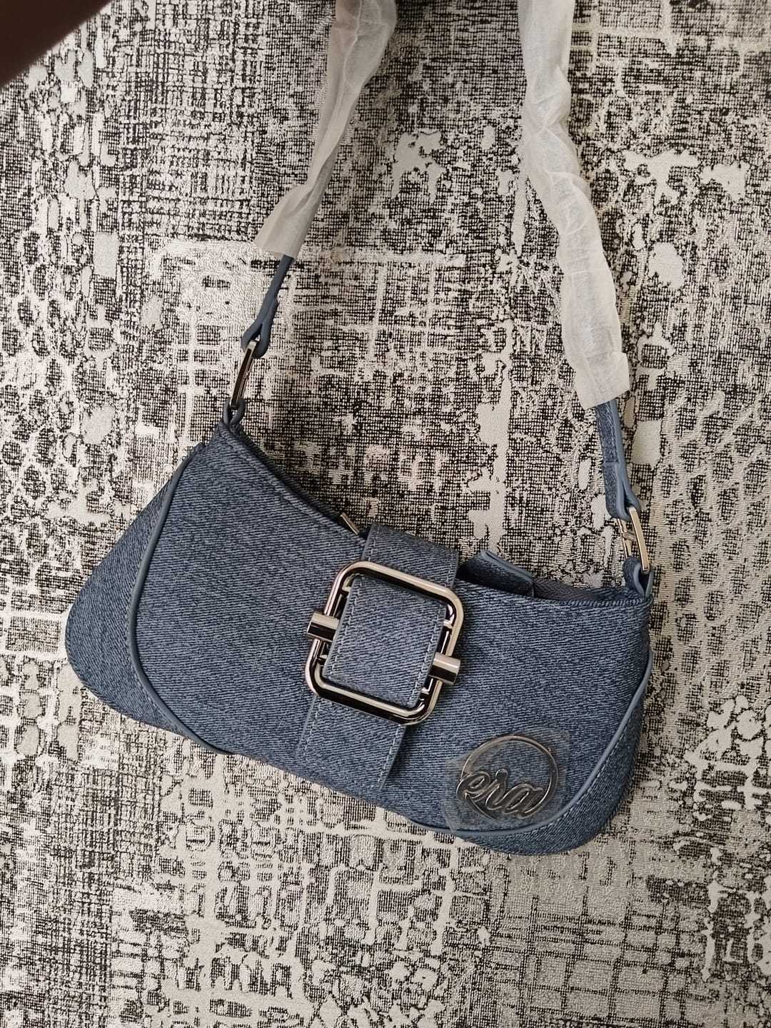 Customer photo review of Denim Lily Shoulder Bag