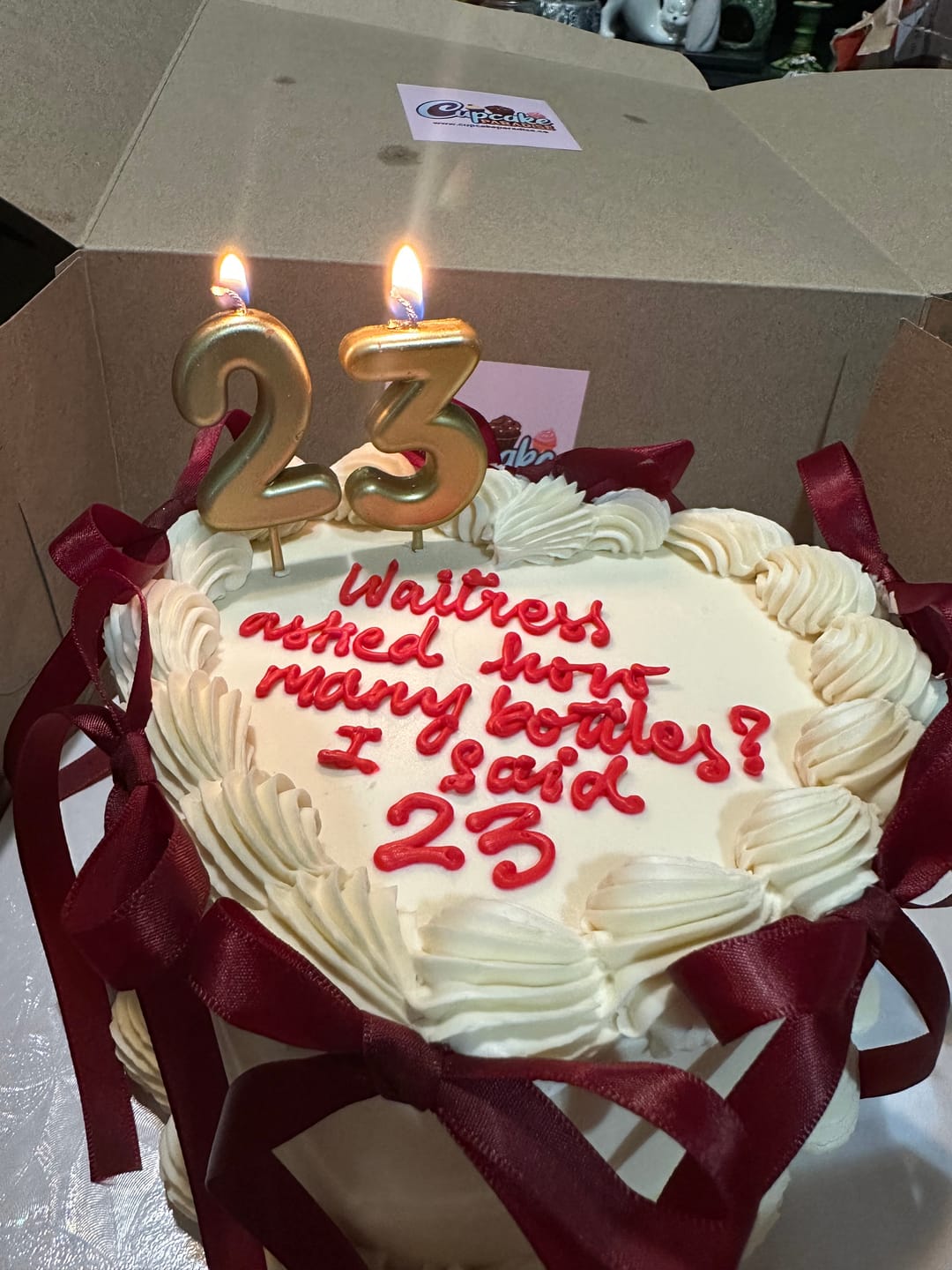 Customer photo review of Heart Cake