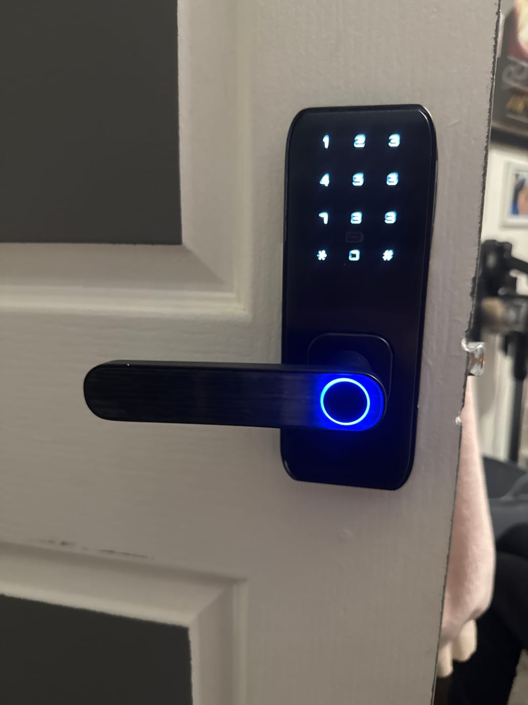 Customer photo review of BDI Digital Smart Touch Door Lock Key Card  for remote unlock