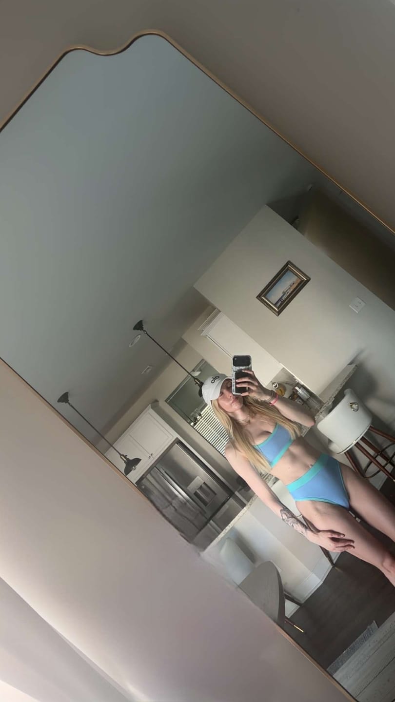 Customer photo review of CHLOE Peri High Rise Bikini Bottom