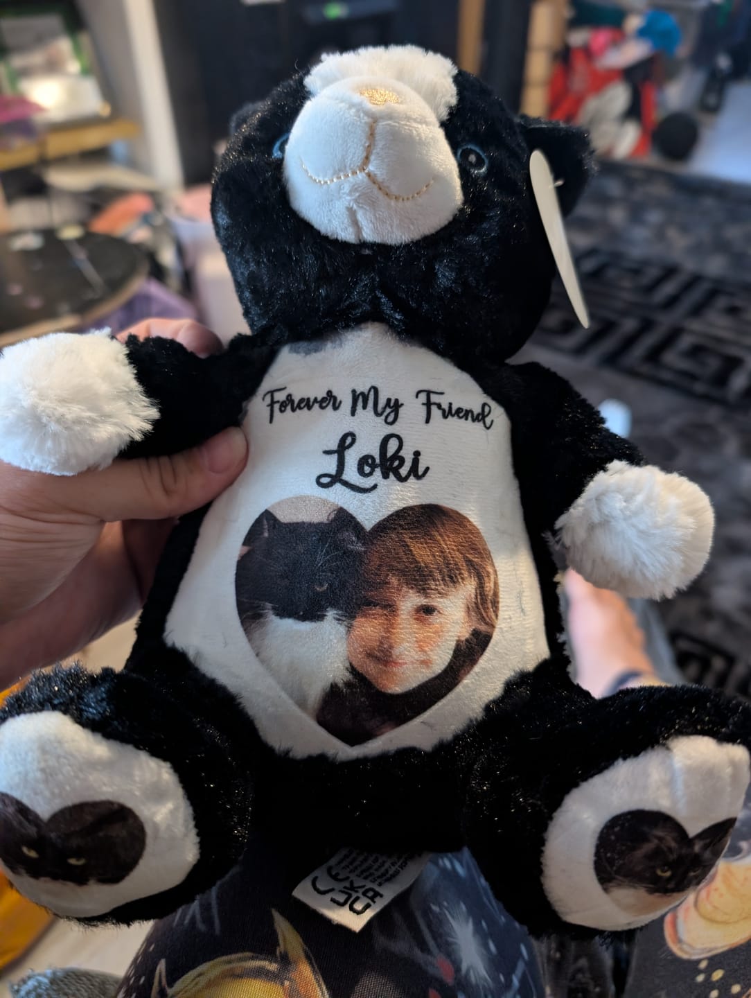Customer photo review of Item Personalisation