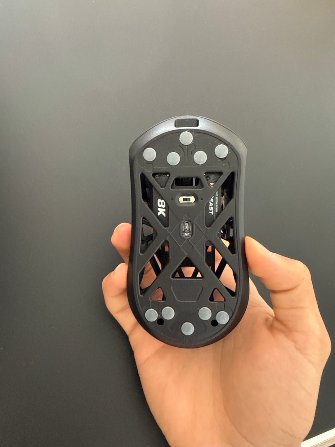 Customer photo review of X-Raypad Obsidian PRO AIR - Universal Dot Skates (Koyu Gri)
