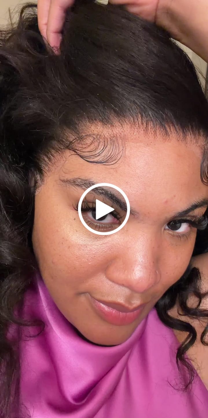 Customer video review of Exotic Curly Frontal Wig