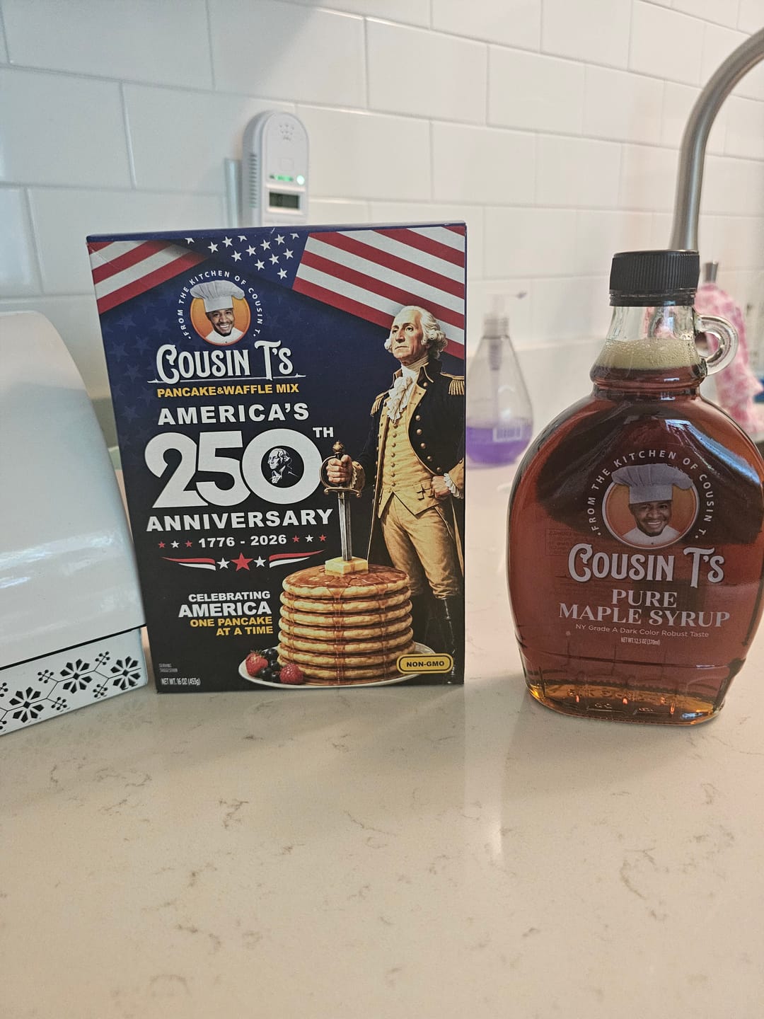 Customer photo review of Cousin T's Pure Maple Syrup