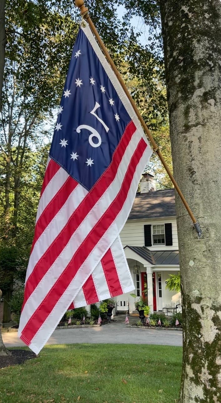 Customer photo review of 3' x 5' Bennington Flag Set