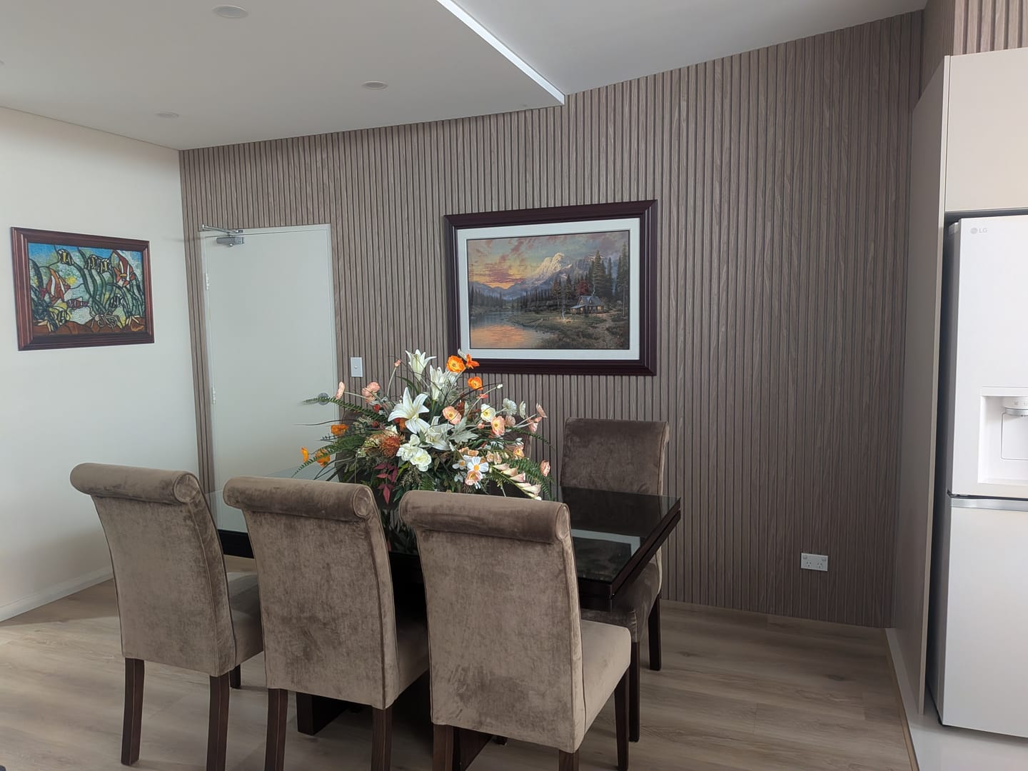 Customer photo review of Light Walnut | Acoustic Panel (Beige Felt) 2.8M