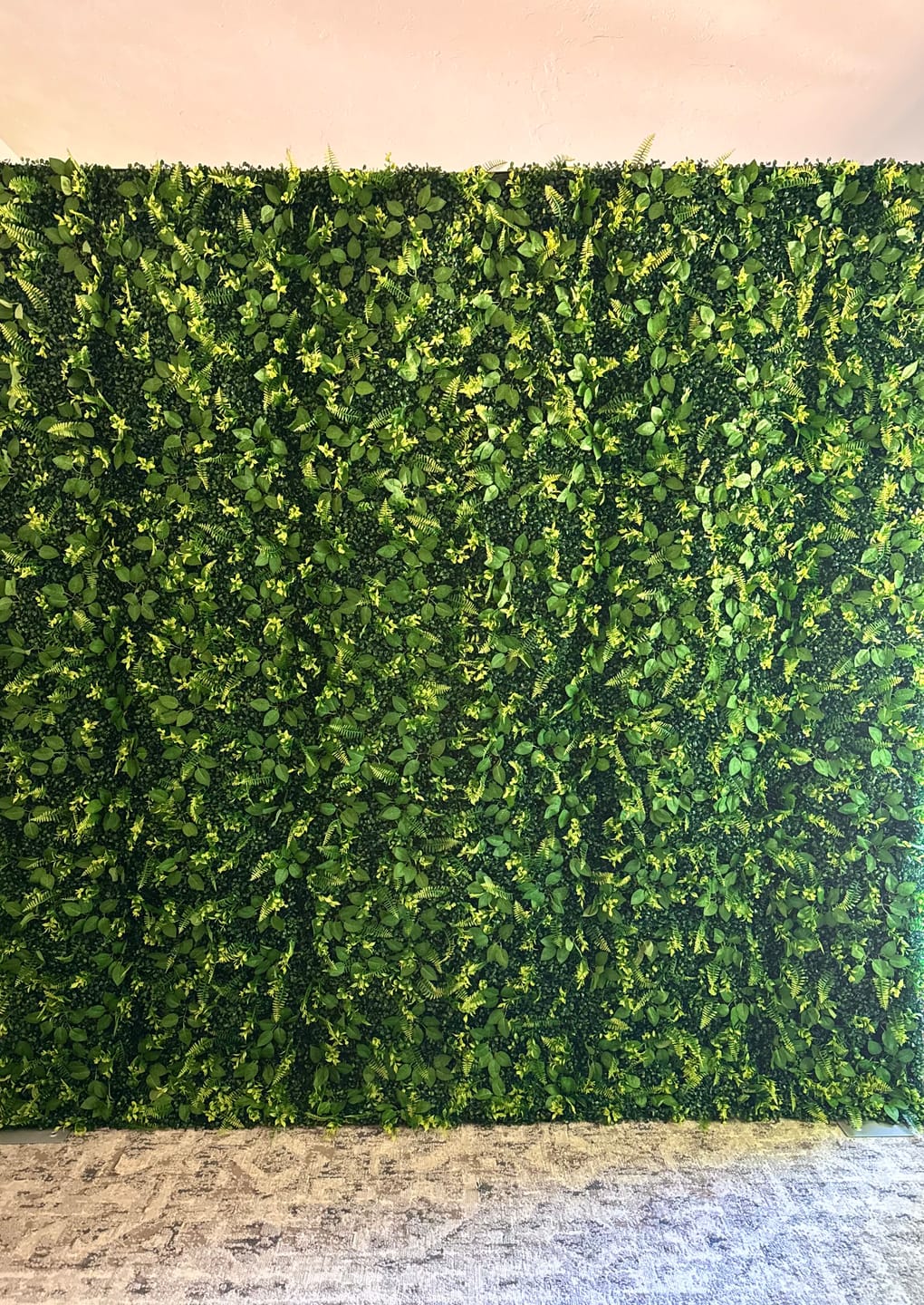 Customer photo review of 8*8ft Artificial Grass Wall Backdrop ALFWL151-Perfect for Weddings, Parties & Event Decor