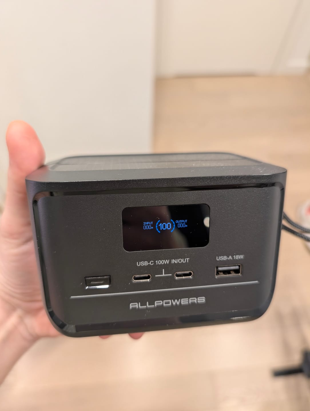 Customer photo review of ALLPOWERS SOLAX P100 DC Portable Power Station | 128W 99.2Wh