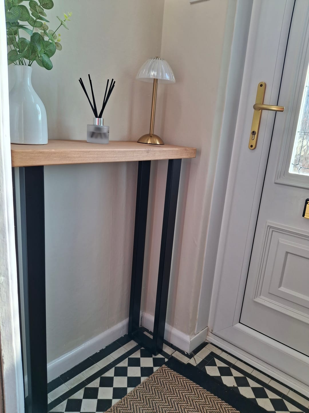 Customer photo review of Rustic Console Table | 25cm Depth