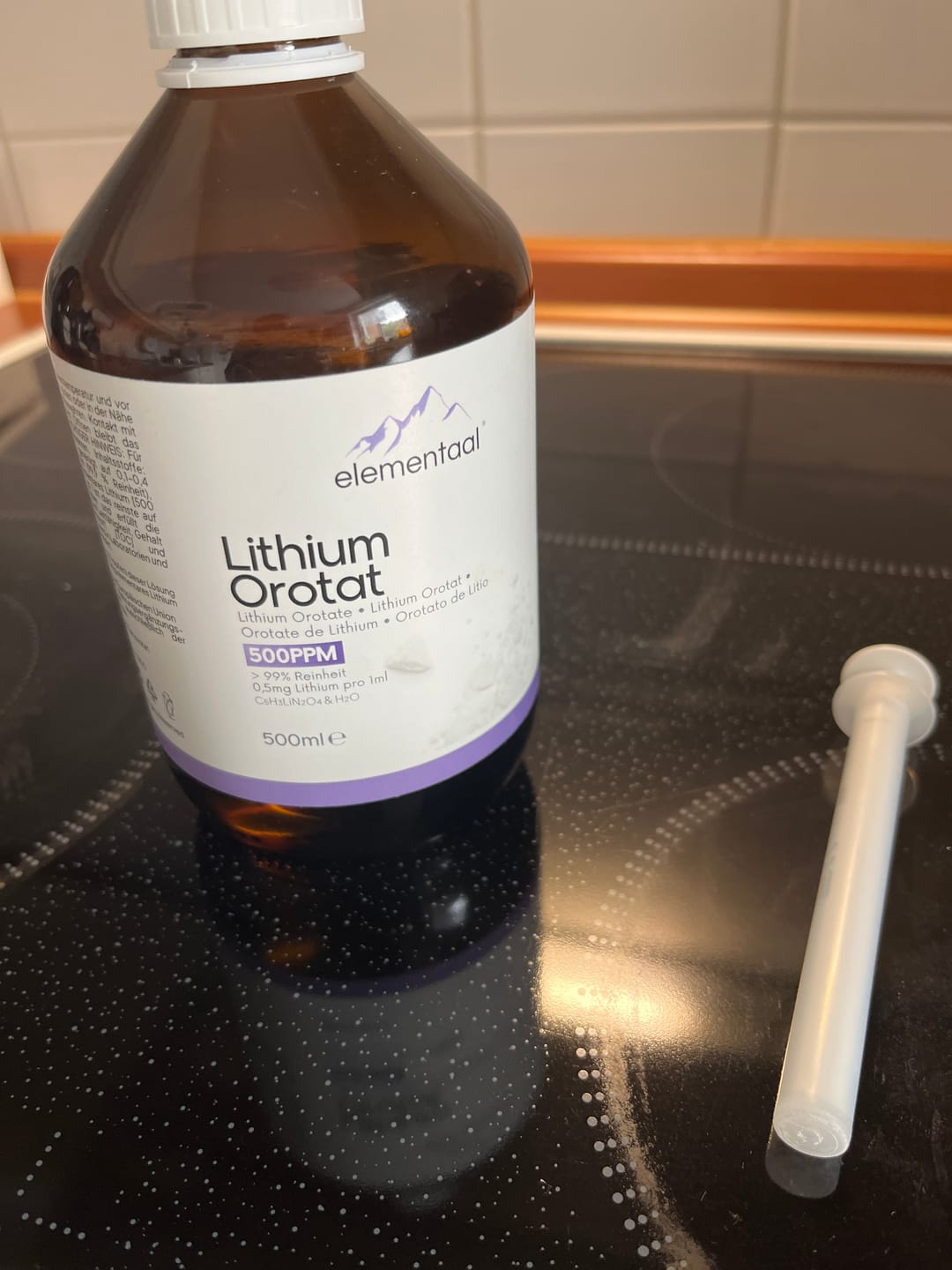 Customer photo review of Elementaal® Lithium Orotat | inkl. Dosierspritze, Messbecher & Pipette