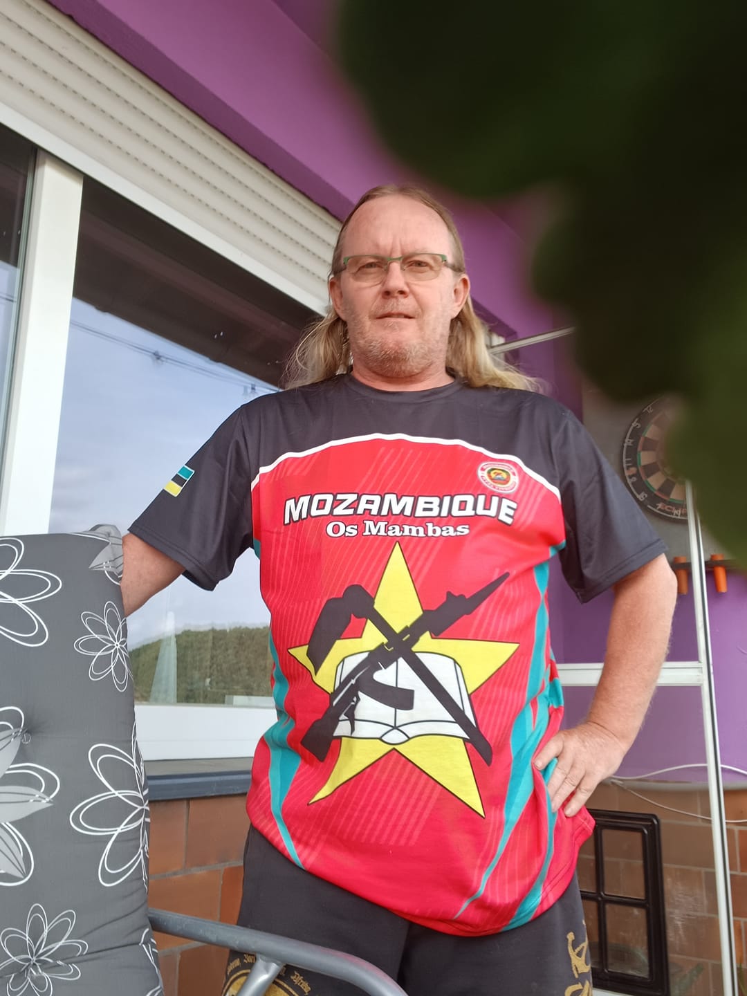 Customer photo review of Afro Mozambique Football Custom T shirt Go Os Mambas LT15